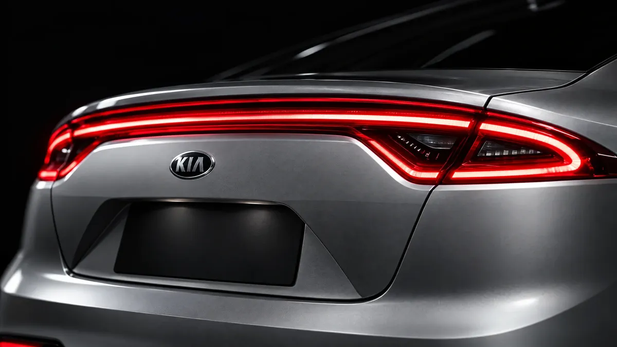 Full-width LED tail light across the tailgate